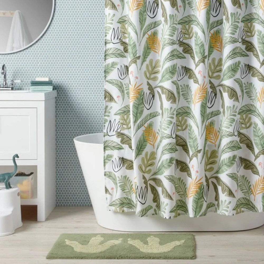 NWT Pillowfort Botanical Shower Curtain